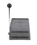 Front view of Multi Sheet Circle Punch Die Cutter 58mm and 70mm with long arm power saving handle and hardened steel die cast base