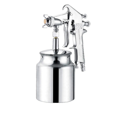 Heavy Duty 400ML Pneumatic Airbrush Sprayer with aluminum hopper and stainless needle, ideal for car paint detailing.