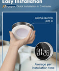 12 Pack 4 Inch LED Can Lights Retrofit Recessed Downlights With Baffle Trim Dimmable easy installation in hand