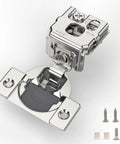 Soft Close Cabinet Hinges Set Of 20 Pieces Nickel Plated One And One Quarter Inch Overlay 105 Degree Face Frame Hardware Three Way Adjustment