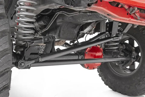 Heavy Duty Steering Kit With Stabilizer For Jeep TJ XJ ZJ MJ N3 Damper Tie Rod Ends and Drag Link Upgrade installed