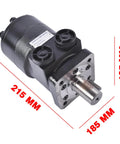 Replacement Hydraulic Motor For H Series Equipment - OE 101-1100-009, 1011100009, 101-1100 Compatible, High Torque And Smooth Rotation, Efficient Power Transmission For Machinery And Heavy Duty Vehicles, 215 x 105 x 185 mm