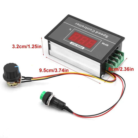 DC Motor Speed Controller Dope PWM 6V 12V 24V 48V 60V 30A Adjustable Speed Regulator with Stepless Digital Display