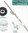 Big Time Bathroom Sink Pop Up Drain Fix Kit featuring chrome-plated metal rod, sealing washer, and smooth rotation ball.