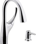 Go To High Arc Kitchen Faucet With Swivel Spout And 360 Degree Rotation Two Function Pull Down Sprayhead With Touch Control