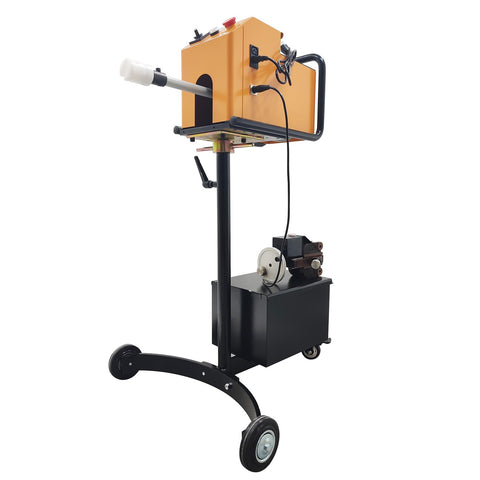 Pro Grade Brake Disc And Drum Lathe For Quick On Vehicle Repairs, Handles Up To 450mm Discs, no disassembly needed, easy tool with wheels.