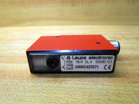 Photoelectric Sensor Retroreflective With Transparent Media PNP LO DO M12 Connector 10-30 VDC PRK 18-4 DL4 50080153 close-up view