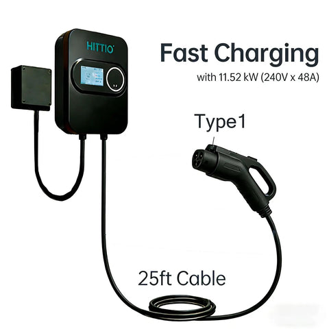 Home Ready Level 2 EV Charger Bringing Forty Eight Amps Straight To Your Driveway J1772 Electric Vehicle Charging Station with 25ft Cable.