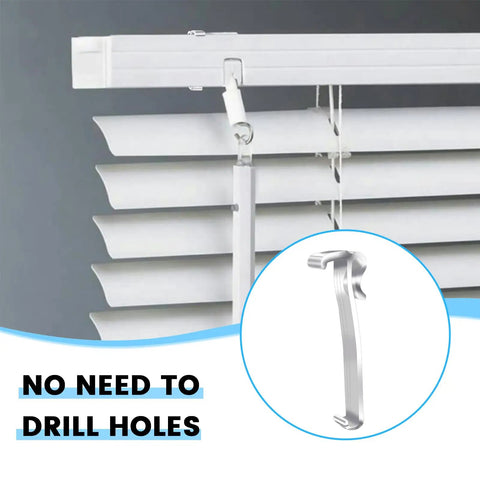 Built Like A Tank 24 Pack Window Blinds Valance Clips Replacement For Curtains Durable Plastic Hold Downs on blinds.