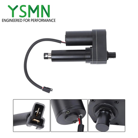 Farm Tough Round Baler Linear Actuator Straight Bolt On Replacement For New Holland 848 853 855, showing electric motor and connectors.