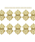Snag The Goods On These Rad Antique Lace Hinges 10 Piece Set Zinc Alloy With Mounting Screws Gray 53 X 28 Mm Ideal For Upgrading Cabinet Doors Furniture Repairs And Suitcase Projects.