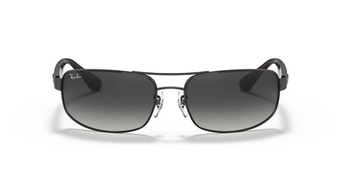 Rectangular Sunglasses RB3445 Dope Matte Black Frames And Light Grey Gradient Lenses, Lightweight Active Design, brushed finish
