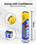 100 Pack AAA Batteries Carbon Zinc R03P 1.5V Single Use Triple A Power Pack For Remote Controls Toys Gadgets Eco Friendly Long Shelf Life And Stable Storage Ready, close-up of a single battery with dimensions visible