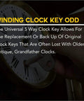 5 Prong Brass Clock Key For Winding Clocks With Odd Numbers Handy Universal Key Set For DIY Friendly Antique And Modern Timepieces