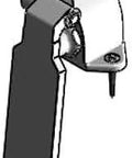 Knee Pedal Valve With Ledge Mount for Commercial Kitchens, 1/2 In NPT Inlet and Outlet, hands-free control, durable finish