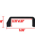 2 Pack Nylon Grab Handles 115mm Center To Center 136mm Total Length All Weather Black with 8mm Mounting Hole Diameter, side view