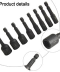 Beefy Tap Socket Adapter Set For Screw Taps With Quarter Inch Hex Shank showing detail of alloy steel sockets