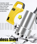 Beast 1.5HP Submersible Sump Pump Kit With 25Ft Backwash Hose Up To 6500 GPH Stainless Steel 304 Housing and Handle View