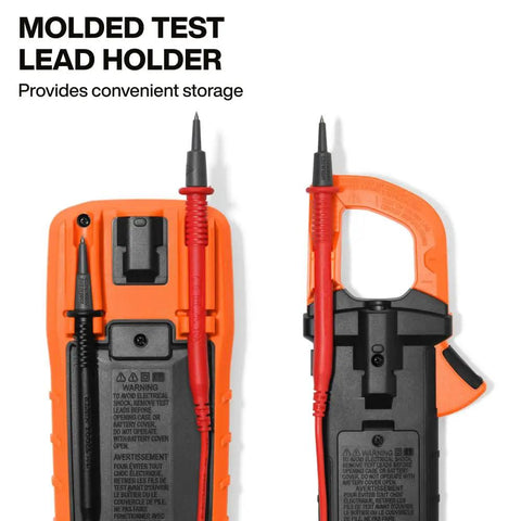 Digital Multimeter And Clamp Meter Kit With Auto Ranging TRMS Voltage Tester for 1000V AC DC magnetic hanger with molded test lead holder