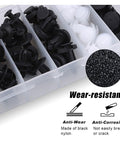 Beefy Plastic Car Trim Clips Kit With Handy Storage Box Universal Bumper Rivets Fasteners Push Retainers 100 Piece