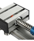 Close-up of Beefy 200mm Travel Linear Actuator System With SFU1605 Ball Screw And Linear Guide Rails For CNC Tables
