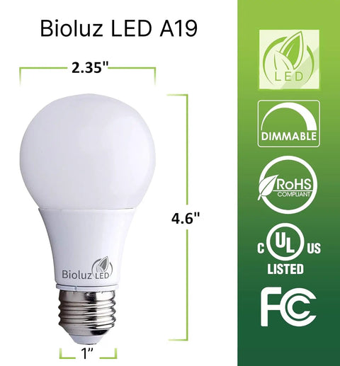 100W Equivalent Dimmable A19 LED Bulbs 1500 Lumens 4000K Natural White, Energy Saving LED Light Bulbs, 14W Replacement, E26 Base