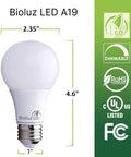 9W A19 LED Light Bulbs 60W Equivalent Cool White 4000K Non Dimmable Energy Saving Everyday Use Lighting For Cozy Bedroom Living Room