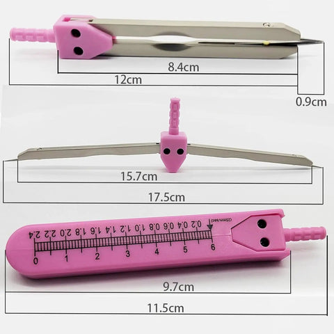 Purple EKG Calipers With Built In Ruler, Dead On Accuracy For Electrocardiogram Measurements, Total Game Changer Cardiac Divider Tool For Nurses And Med Students