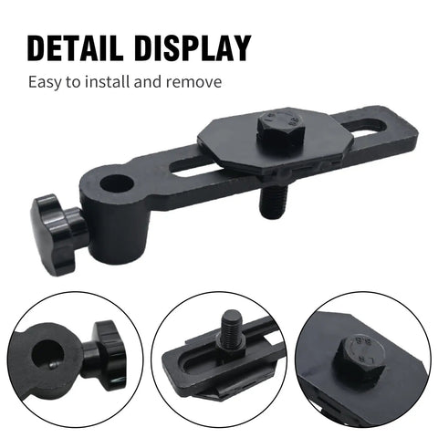 Heavy Duty Cast Iron Woodworking Lathe Tool Rest Base Featuring 20Mm Aperture Hole Diameter, detail display of solid tool holder.