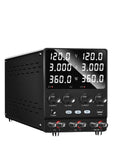 Dual Channel Variable Power Supply 30V10A Lab Bench Power Supply with LED display and control knobs for precise adjustments