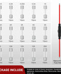 150 Pcs 5X20MM Fast Blow Glass Fuses Plus 10 Pcs 16AWG Inline Fuse Holders For Daily Driver Auto Electrical Repair display of fuses in various amperages.