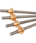 Badass T16 Tr16 Trapezoidal Lead Screw With Sick Precision Threads For 3D Printers And CNC Routers in various lengths.