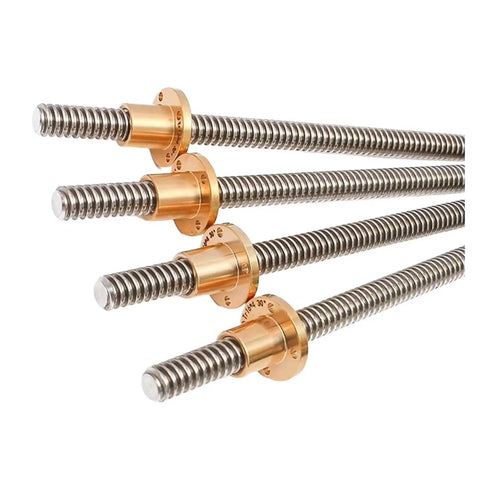 Badass T16 Tr16 Trapezoidal Lead Screw With Sick Precision Threads For 3D Printers And CNC Routers in various lengths.