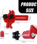 Red icykale 9-piece car camshaft locking tool kit; front and side views show dual clamps and screw.