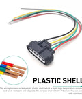 Heat Resistant 6 Pin Throttle Body Pigtail Connector 6 Way Plug and Play Wiring Harness For Throttle Position Sensor TPS Repair