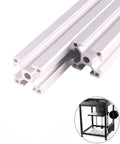 European 4040 Aluminum Profile Extrusion 1000mm Pair With European Standard T Slot For DIY 3D Printers Anodized Silver High Strength 6063