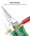 Heavy Duty 18 In 1 Wire Stripper Tool With Voltage Tester And Crimper Wire Twister Feature Demonstration 1-4 mm2 Stripping Range 12-250V