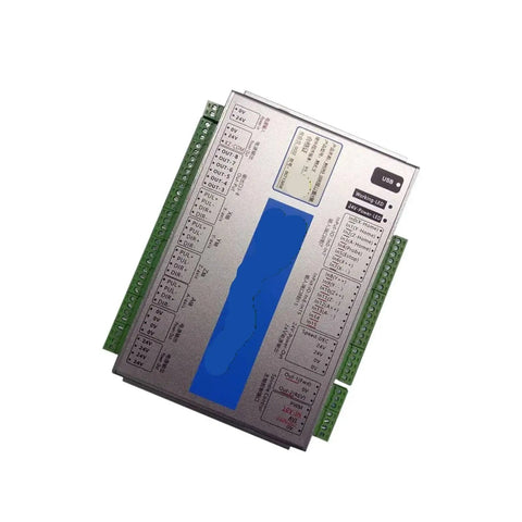 3 4 6 Axis CNC Control Card USB MKX4 Motion Controller For CNC Machines, High Speed 2000KHZ, Mach4 Ready, Plug And Play USB Interface For Precision Motion Control, Ideal For Desktop Mills, Routers, Plasma Cutters, And Hobbyist CNC Projects. metal CNC motion controller with terminal blocks and USB port