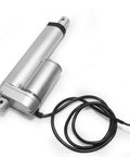 Heavy Duty Electric Linear Actuator With Smooth Straight Shot Push And Pull Action And Easy Plug Play Control Box For Homeowners And Tinkerers Featuring Reliable 12 Volt Dc Drive And Custom Stroke Runs with exposed wiring.