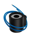 12V 16W Solenoid Valve Coil For Hydraulic Power Unit Lift Dump, One Half Inch Hole, Dual Wire Leads, Heavy Duty Industrial Grade