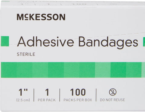 Adhesive Spot Bandage 1 Inch Round Tan Medi Pak Performance Sterile Latex Free Sheer Fabric Easy Stick Medical Grade box