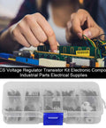 Killer NPN PNP Transistor And Voltage Regulator Assortment Kit With 50 Durable Components In A Tidy Case for circuit repairs.