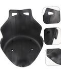 Replacement Kart Seat For Balancing Scooters And Go Karts, Lightweight Plastic Attachment in black, front and side views
