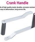 Upgraded Universal Winch Handle With Comfort Grip for trailer winches, marine equipment, and sailboats, front view