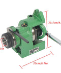 Rugged 5C Collet Spin Index Fixture Delivering Badass Stability And Dead Easy Vertical Or Horizontal Milling Setup For Hard Core Shop Floors Today Precision Ground, shown from side with dimensions.