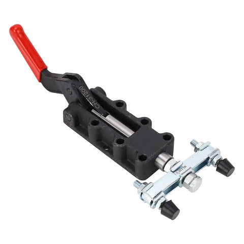 Heavy Duty 50mm Stroke Double Headed Push Pull Toggle Clamp For Welding Fixtures with nodular cast iron base and ribbed handle