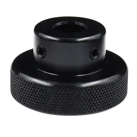Side view of Black Aluminum Alloy Mini Handwheel For Lathe And Milling Machines CNC Lathe Processing Hand Wheel With Handle 60mm Diameter