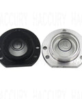 Metal Spirit Bubble Level Digital Level Repair Part Bullseye Bead(Black) shown side by side with a silver level base.