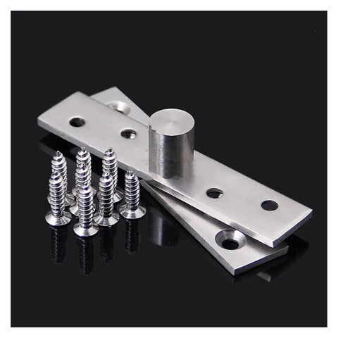 Heavy Duty Stainless Steel Pivot Hinges Set Of Ten Rock Solid Invisible Door And Cabinet Hardware with screws