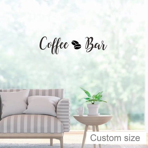 Coffee Signs Wall Decor Sticker Set For Coffee Bar Kitchen Removable DIY Vinyl Decal Wallpaper For Restaurant Home Office